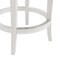Alaterre Furniture Hanover Swivel Counter Height Bar Stool, White and Gray, 2PK ANHN01PDCR2 - alternate 2